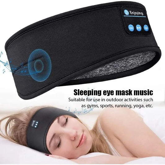 2025 Bluetooth Earphones Sports Sleeping Headband Elastic Wireless Headphones Music Eye Mask Wireless Bluetooth Headset Headband